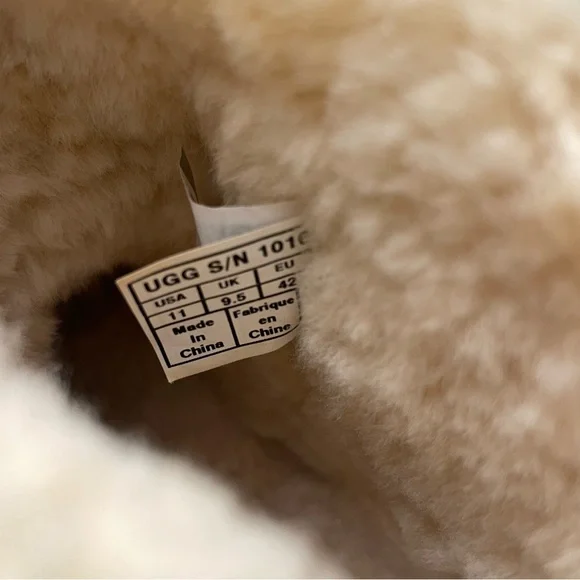 Ugg Classic Mini Sheepskin Two Toned Low Boot Women's Size 11 Pink And Tan Combo - Picture 6 of 9